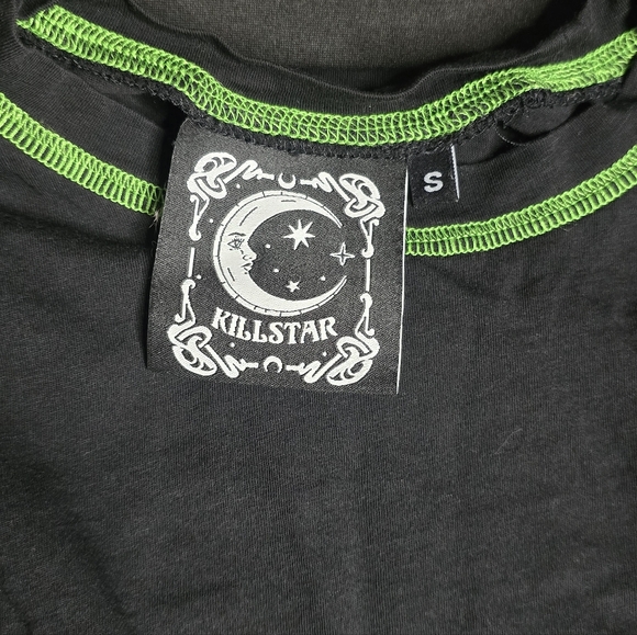 Killstar Illuminated Long Sleeve Crop Top - Picture 9 of 12